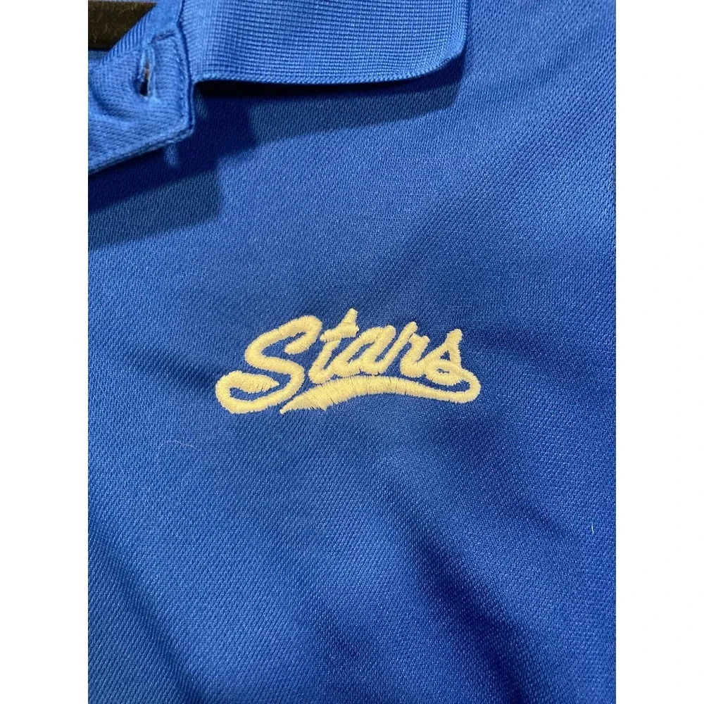 Adidas Golf‎ Mens Climalite Blue Stars Embroidered Polo Shirt P77778 Size M